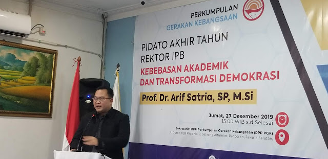 Refleksi Akhir Tahun Rektor IPB Arif Satria Jelaskan  