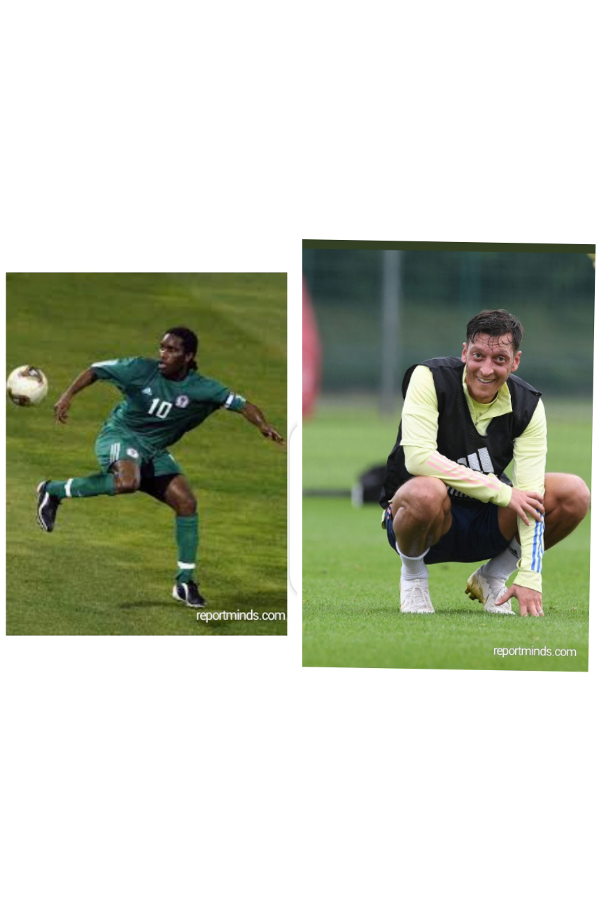 I Once Wore Jay Jay Okocha Jersey Mesut Ozil Credits Ex Nigerian Football Legend Jay Jay Okocha Report Minds