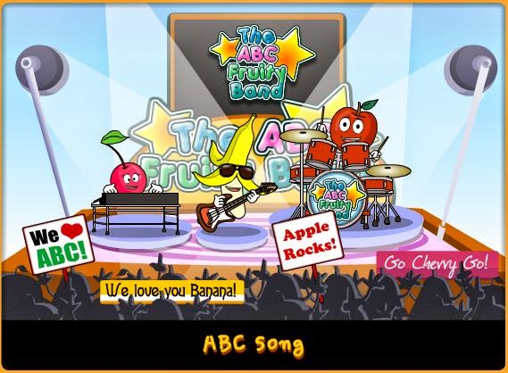 http://learnenglishkids.britishcouncil.org/es/songs/the-abc-fruity-band