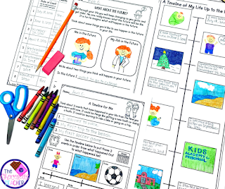 Making timelines like these will help your students understand chronological order by working in pairs, in small groups or independently.