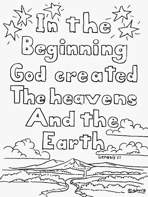 Creation Coloring Pages Esv 3