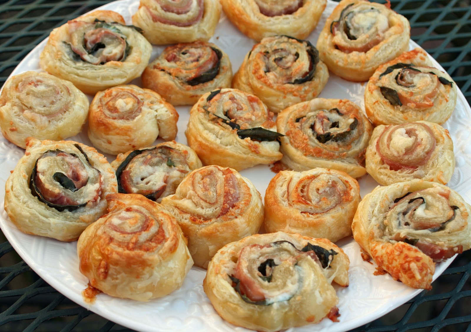 Food and Garden Dailies: Puff Pastry Pinwheels with Prosciutto and Manchego  Cheese