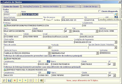 NeXT ERP 1414 consulta sefaz clientes