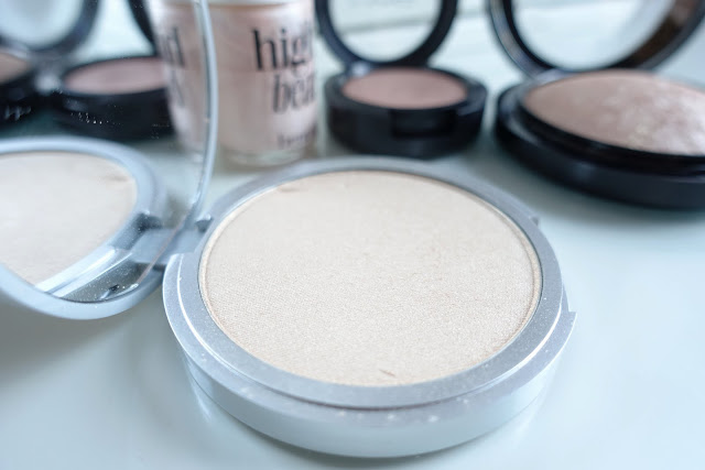 Highlighter Favoriten: The Balm Mary-Lou Manizer, Benefit High Beam, Mac Shell, Mac Soft and Gentle