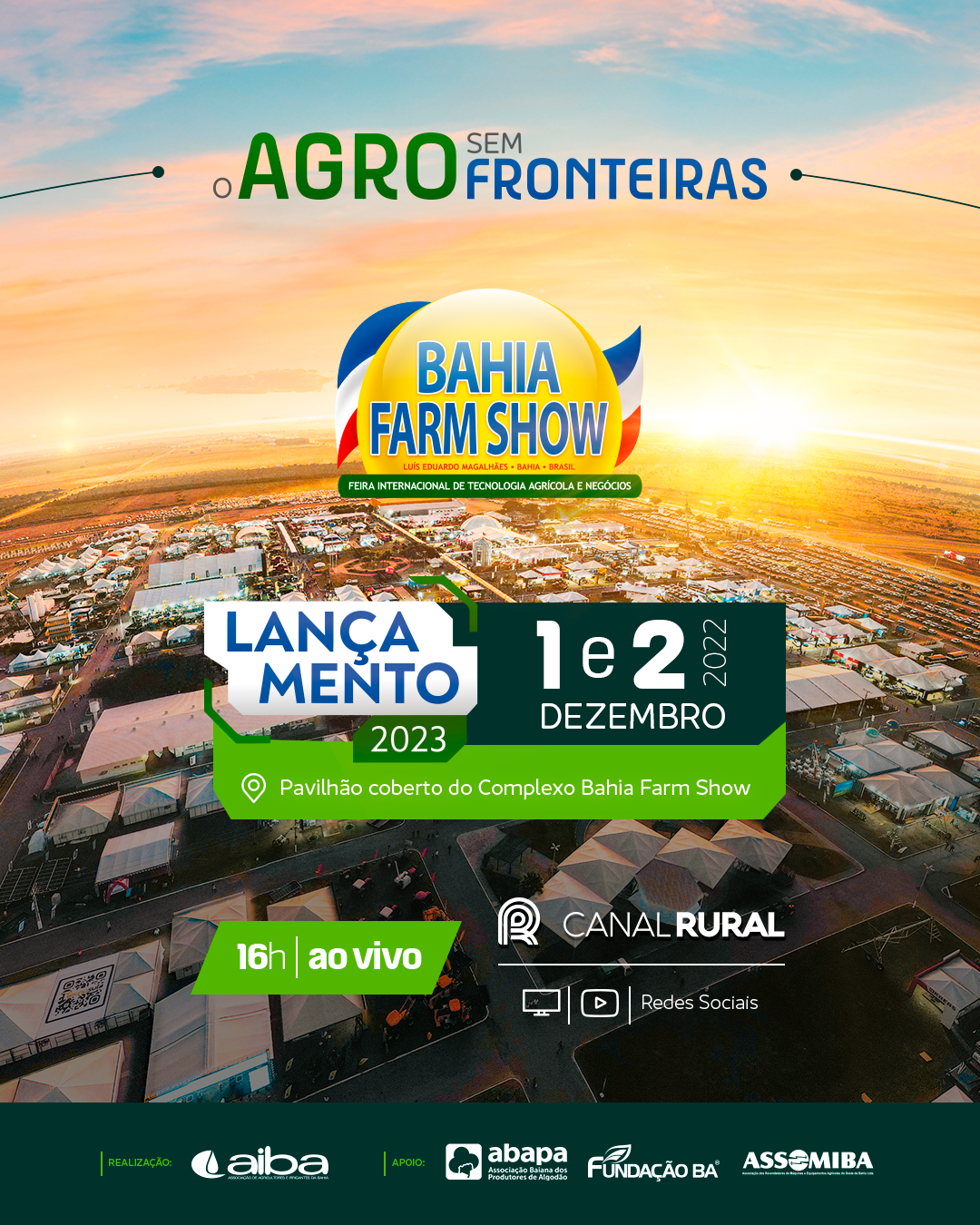 Bahia Farm Show 2023 será lançada no início de dezembro, em Luís Eduardo Magalhães