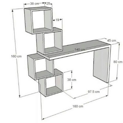 Contoh Desain Rak Dinding Cantik Kayu Minimalis