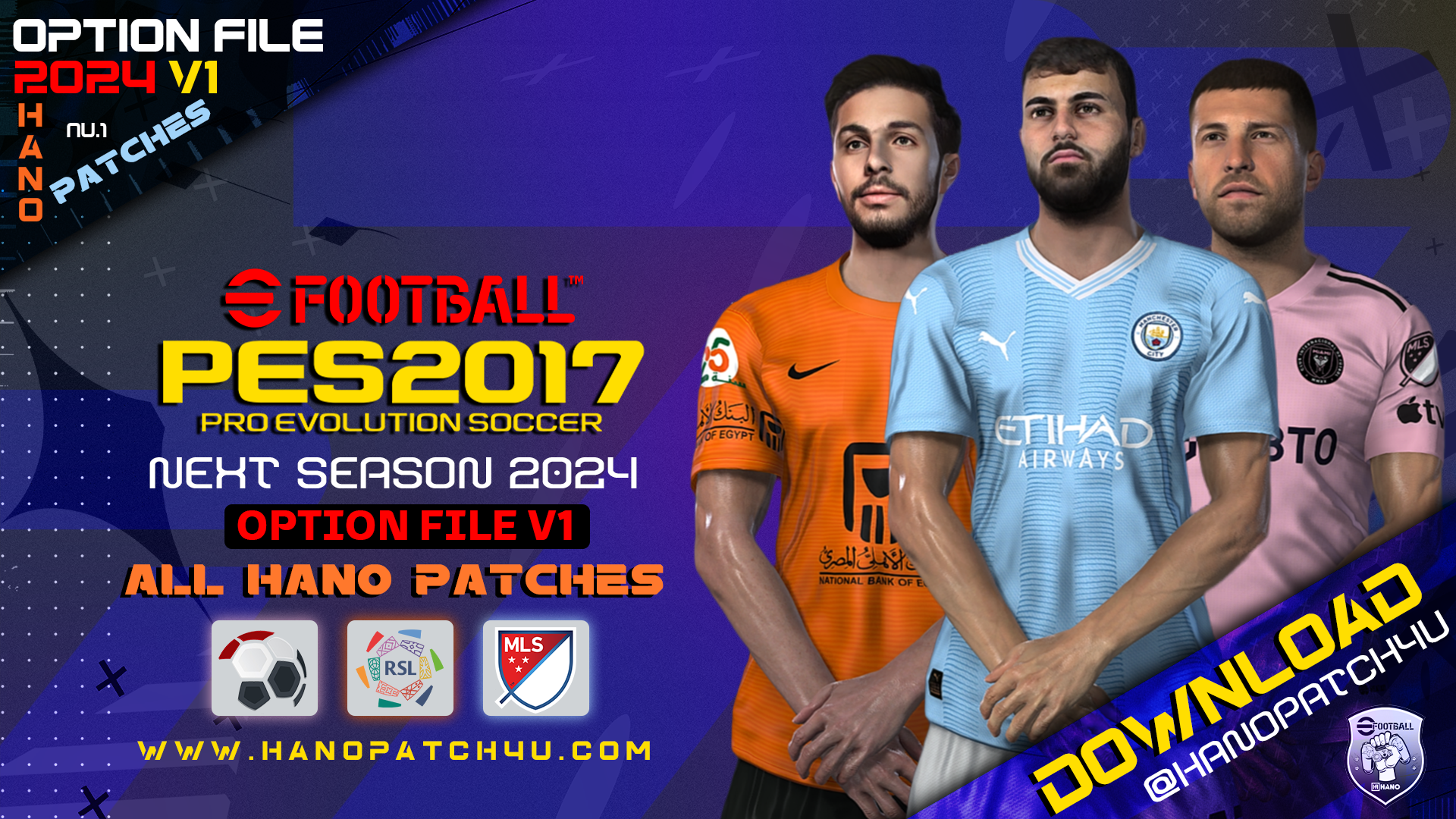 PES 2017 NEW RZ PATCH OPTION FILE 2023-2024 V3 