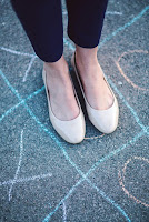 Feet on hopscotch box