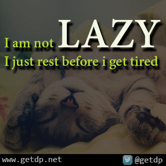 GETDP: I am not LAZY I just rest before i get tired