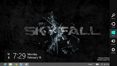 James Bond Sky Fall Windows 8 Theme, Sky Fall 007 Theme For Windows 8