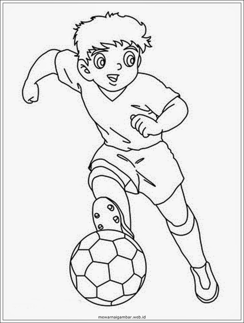 Gambar Orang Menendang Bola Kartun Sobponsel