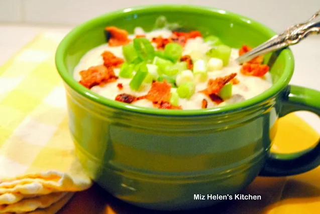 Slow Cooker Cheesy Potato Soup at Miz Helen's Country Cottage