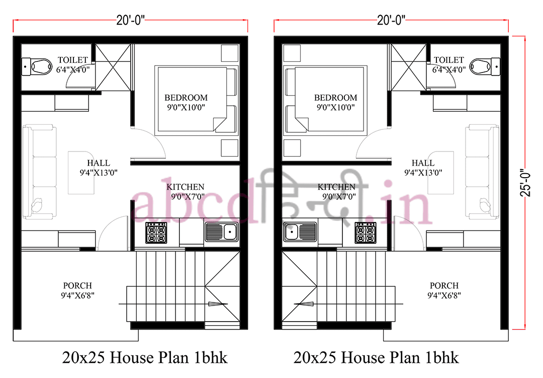 20x25 house plan