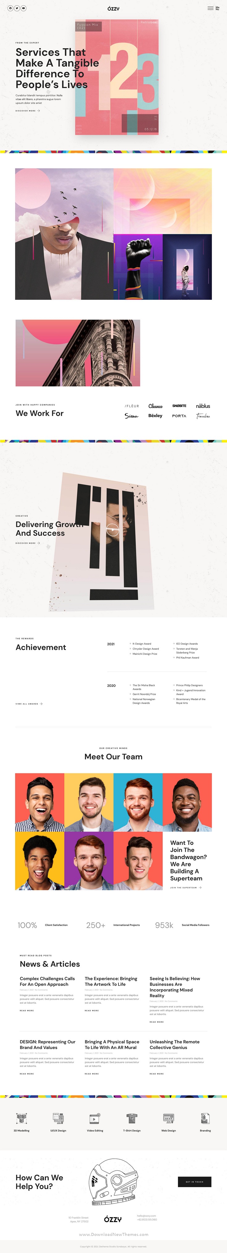 Graphic Design Firm and Agency Template Kit