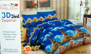 Sprei Lady rose 3D 3 in1 Disperse