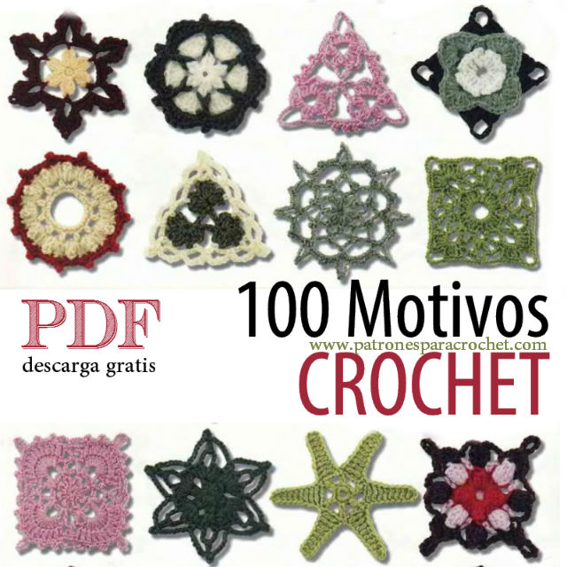100 motivos crochet patrones libro para descargar gratis