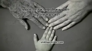 সমাজতাত্ত্বিক সামান্যীকরণ কী?
