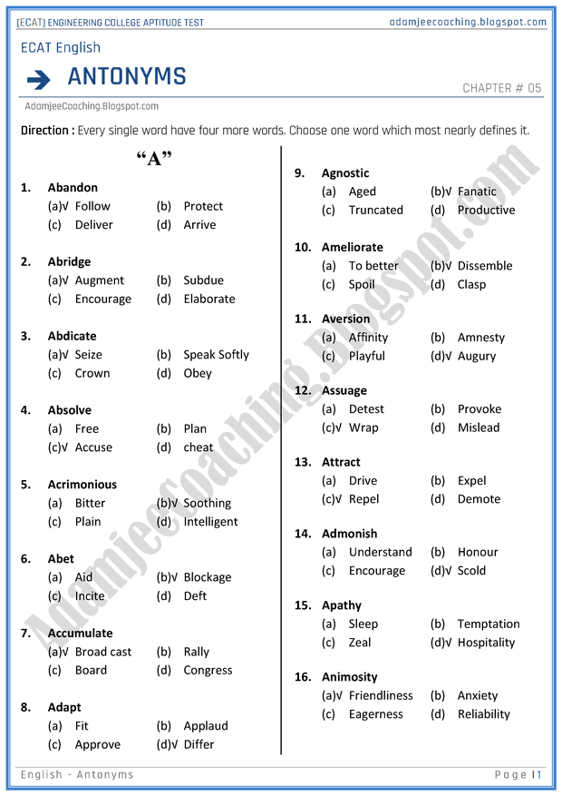 ecat-english-antonyms-mcqs-for-engineering-college-entry-test
