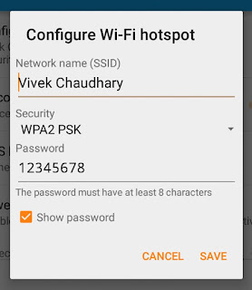 Configure Wi-Fi Hotspot