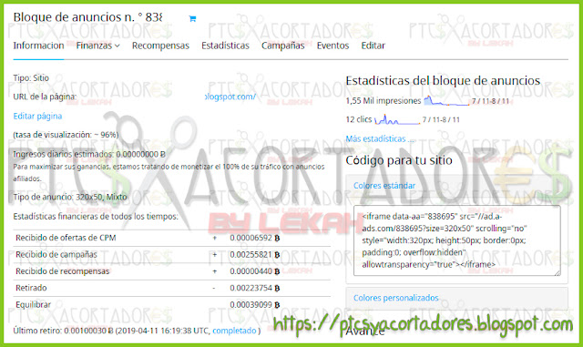 Como ganar dinero con a-ads-ptcsyacortadores.blogspot.com