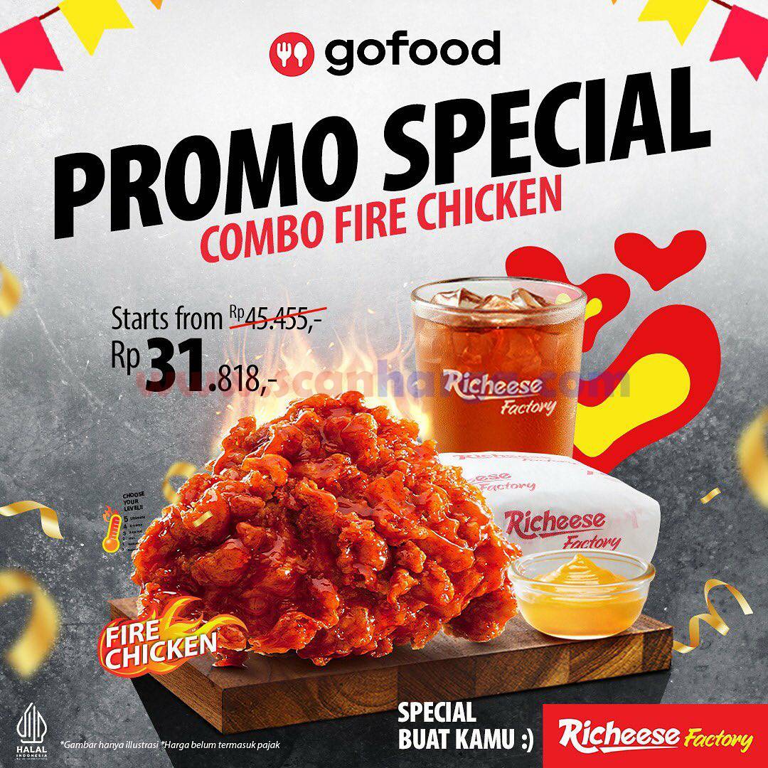 RICHEESE FACTORY Promo COMBO FIRE CHICKEN via OJOL