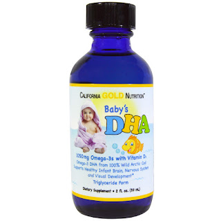 المنتج الثاني : زيت السمك اوكيجا 3 مع فيتامين دي (D) California Gold Nutrition, Baby's DHA, 2 fl oz (59 ml)
