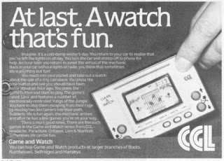 CGL Game and Watch advert 1981