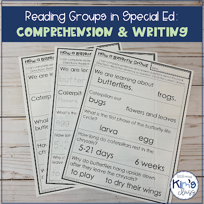 Reading Groups in Special Education: Writing and Comprehension