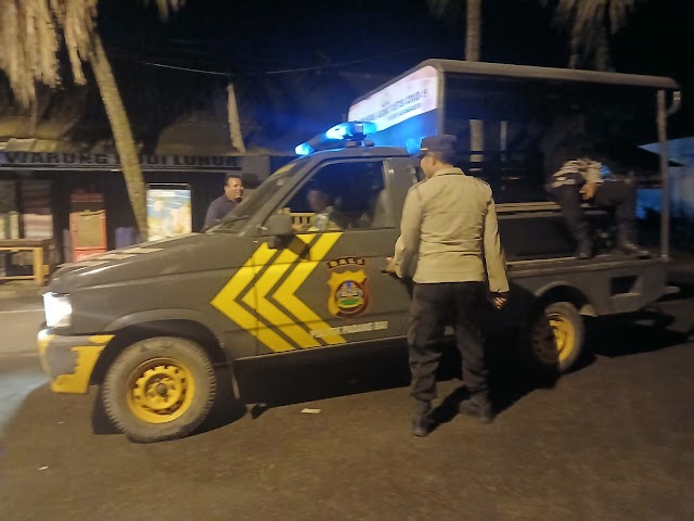 Blue Light Patrol Polsek Padangbai, untuk cegah curat, curas dan tindak kriminalitas lainnya.