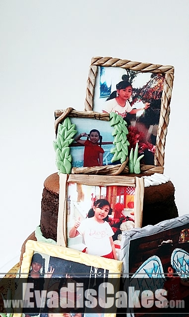 Close view picture of Picture Frame Cake 