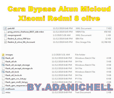 Cara Bypass Akun Micloud Xiaomi Redmi 8 olive