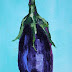 Beautiful Eggplant Contemporary Still Life by Arizona Artist Amy Whitehouse