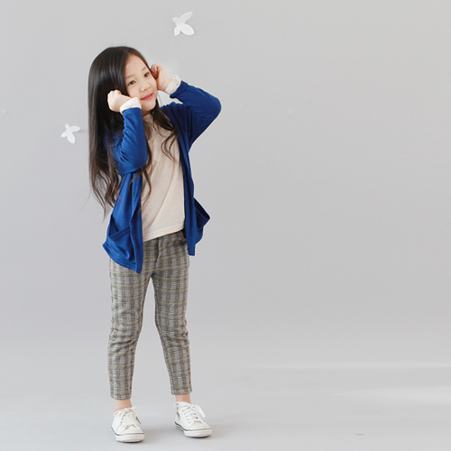 Children's Checkered High Water Trousers