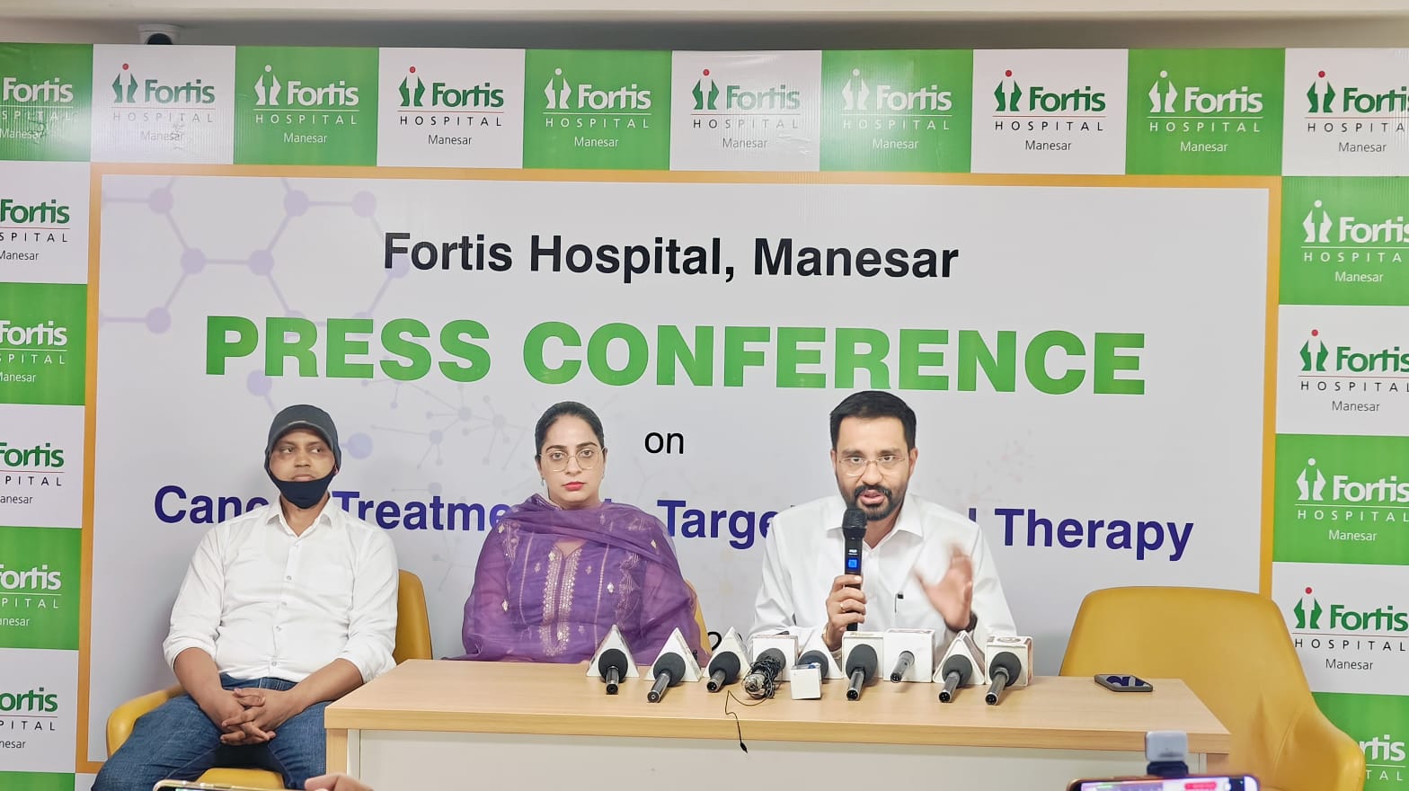38-Year-Old Man Suffering from Stage 4 Head & Neck Cancer Successfully Treated via Targeted Oral Therapy at Fortis Hospital, Manesar