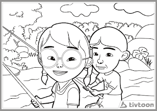 Ayo Mewarnai Upin Ipin | Mewarnai Gambar, Cerita Anak ...