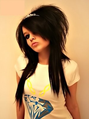 short punk rock band style haircut 80s hairstyles for girls.