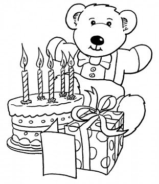 Teddy Bear Coloring Pages 