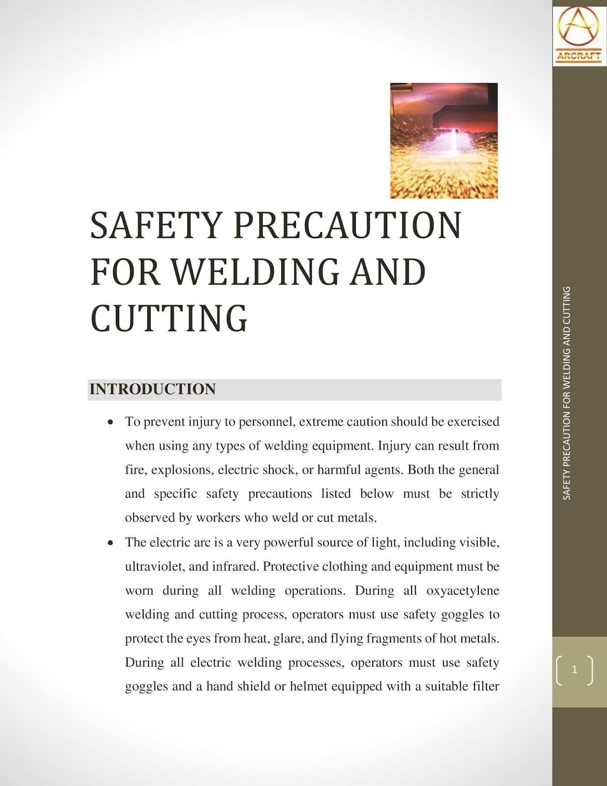 Sentences with the word safety precaution use our synonym finder. Welding Hardfacing Cladding And Cutting Of Metals Safety Precautions For Welding And Cutting