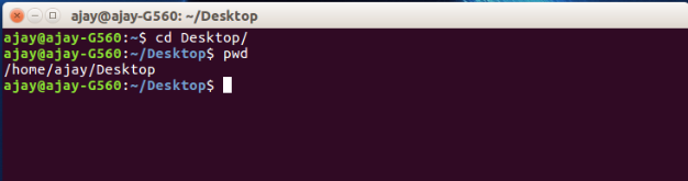 Linux Command to change directory