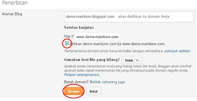 Cara Setting Domain di Intuit untuk Blogger