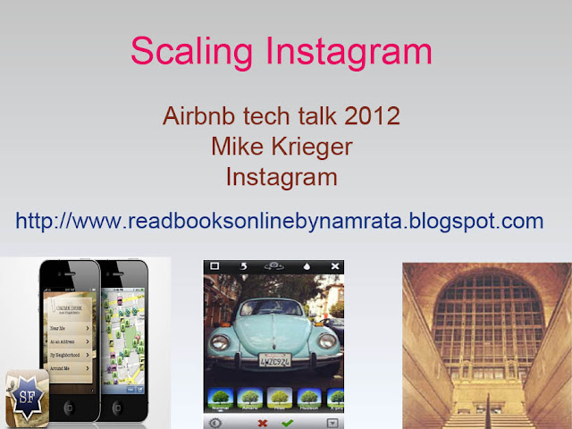 Mike Krieger, Instagram at the Airbnb tech talk, on Scaling Instagram