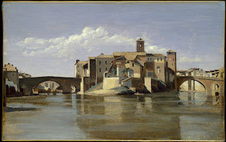 Corot, The Island and Bridge of San Bartolomeo, Rome, 1825/1828