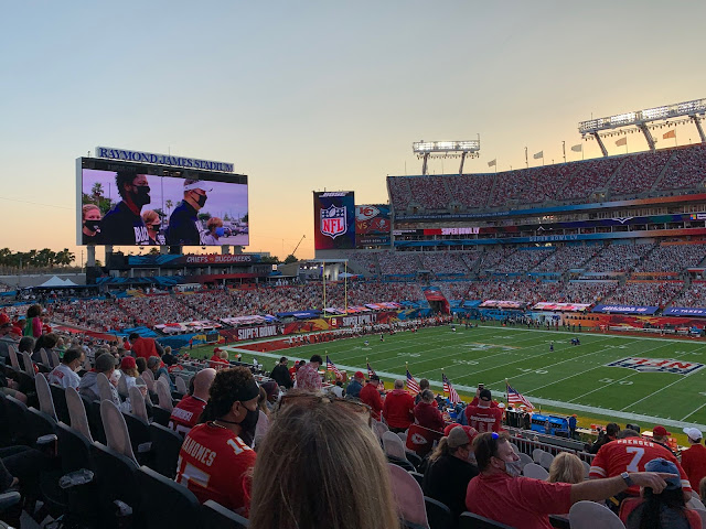 field and fans