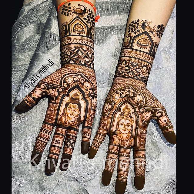 indian henna art