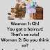 Woman vs Man Haircut