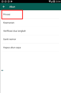 cara sembunyikan foto profil akun whatsapp 