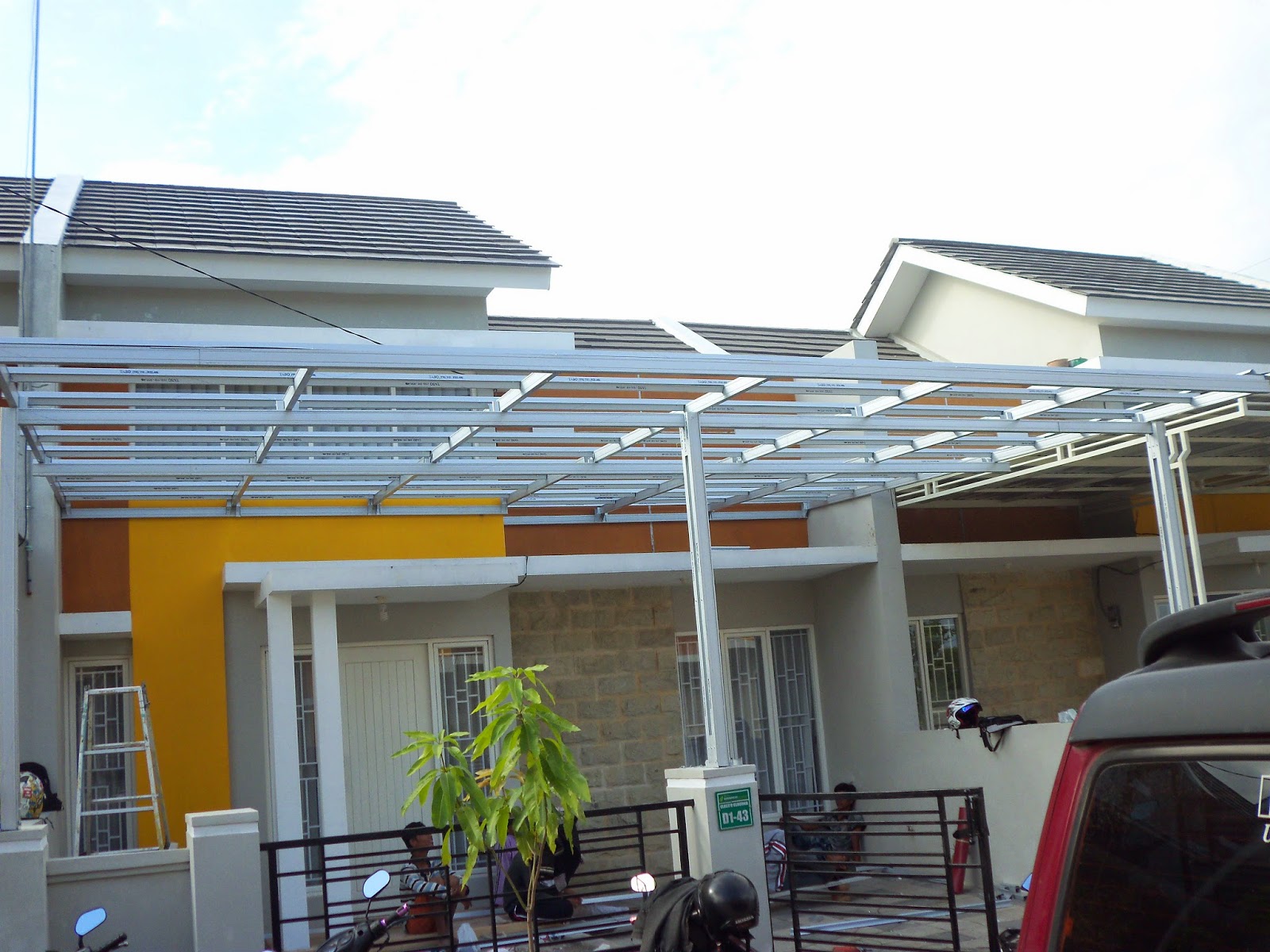 CONTOH HASIL PEMASANGAN CANOPY BAJA RINGAN 