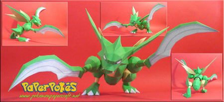 Pokemon Scyther Papercraft