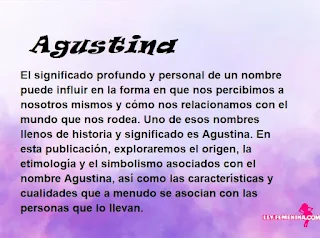 significado del nombre Agustina