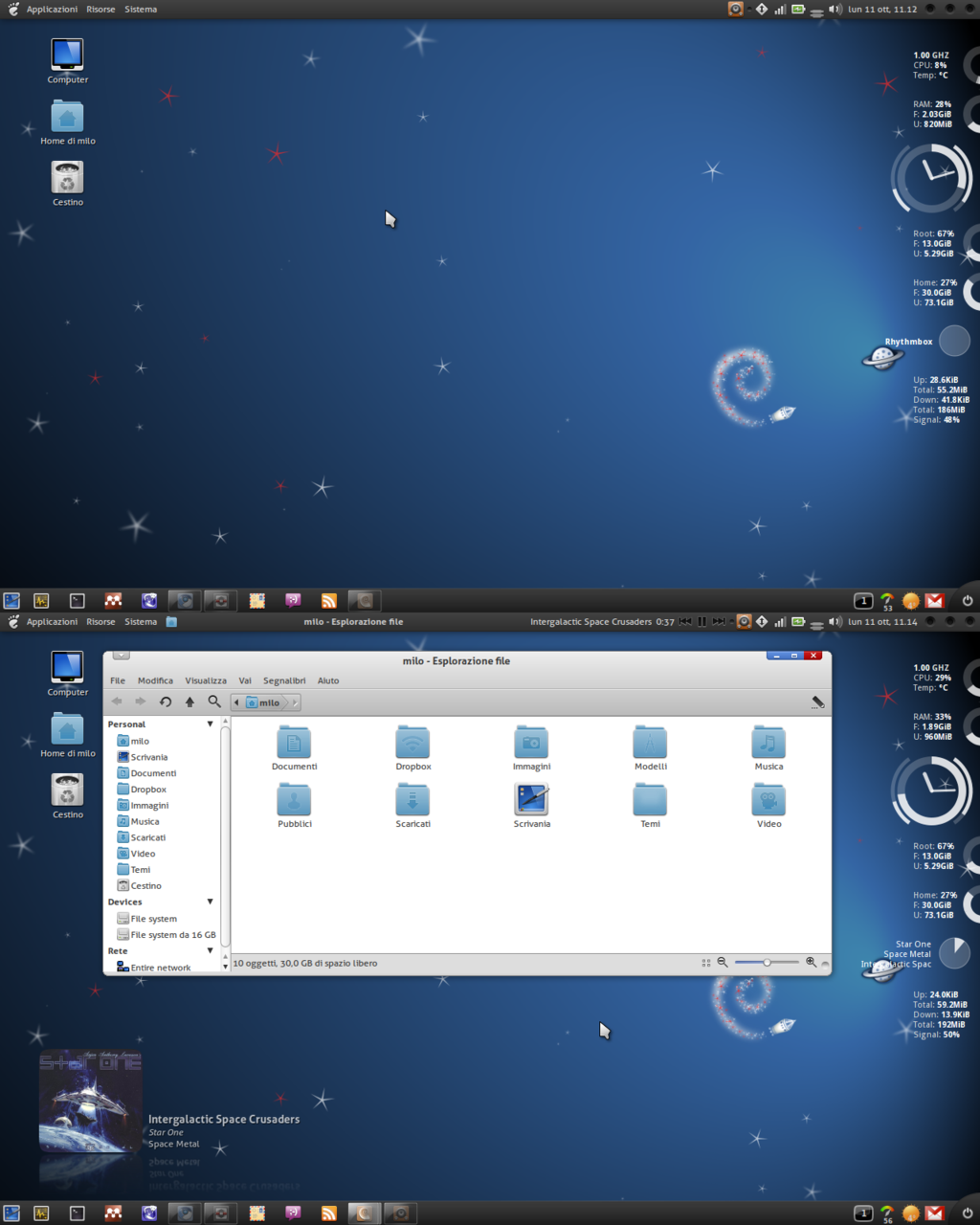 free 720p wallpapers: Debian Squeeze Wallpaper